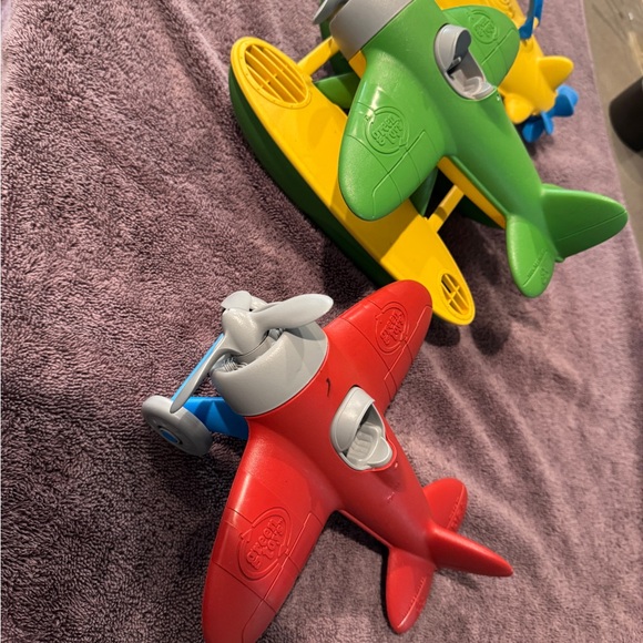 Green Toys Other - Airplane and Boat Set - Tugboat, Paddle Boat, Submarine, Plane, Sea Plane
